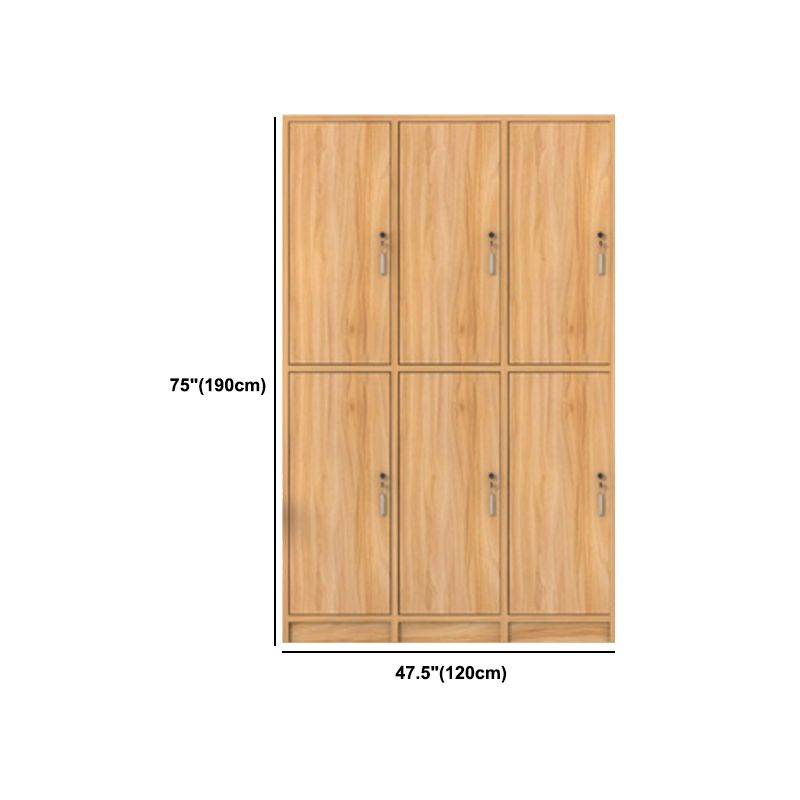Manufactured Wood Light Wood Finish Cabinet Modern Storage Cabinet with Hinged Door