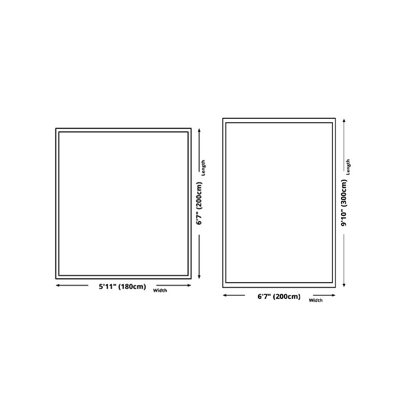 Black Pattern Rug Polyeter Simple Rug Stain Resistant Rug for Living Room