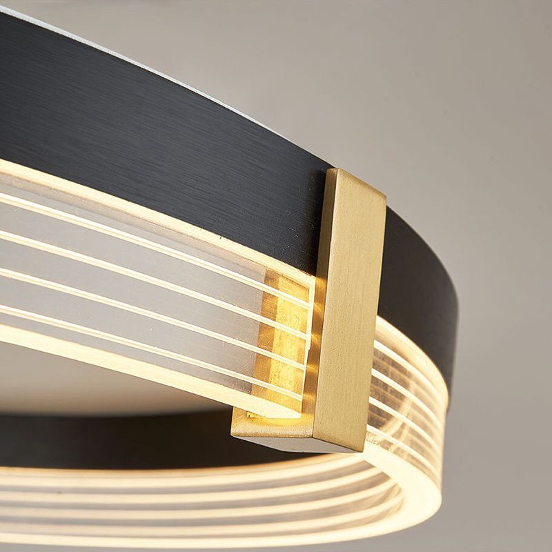 Moderne stijl acryl inbouw plafondarmatuur Geometrische 1-lichts gemonteerde led-verlichting