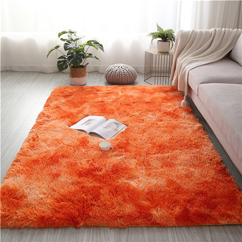 Schwarzer Plüsch Teppich Polyester Moderner Bereich Teppich nicht rutscher Backing Teppich für Wohnkultur