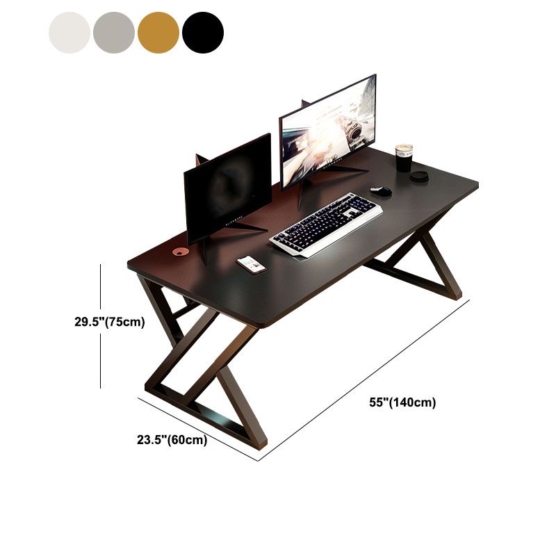 29.5" H Wooden Writing Desk Rectangular Contemporary Computer Desk