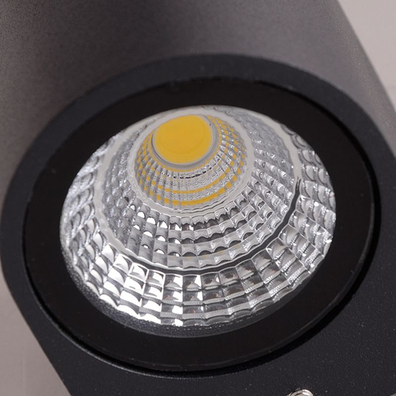 Multi -Lichter Geometrische Wandmontage moderner Metallwandscheibe in Schwarz