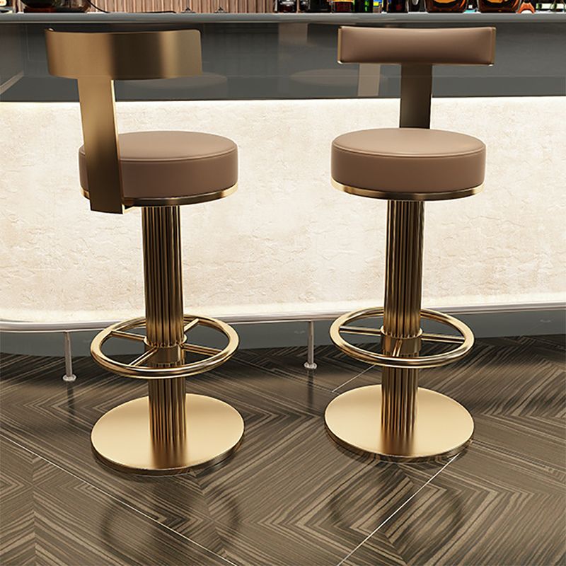 Leather Bar Stool Adjustable Height Counter Stool for Bristol