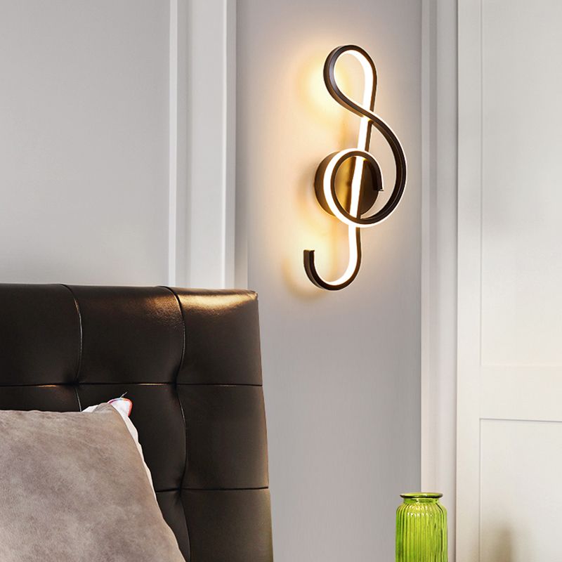 Contemporary Style Metal Wall Light Linear LED Wall Sconce for Living Room
