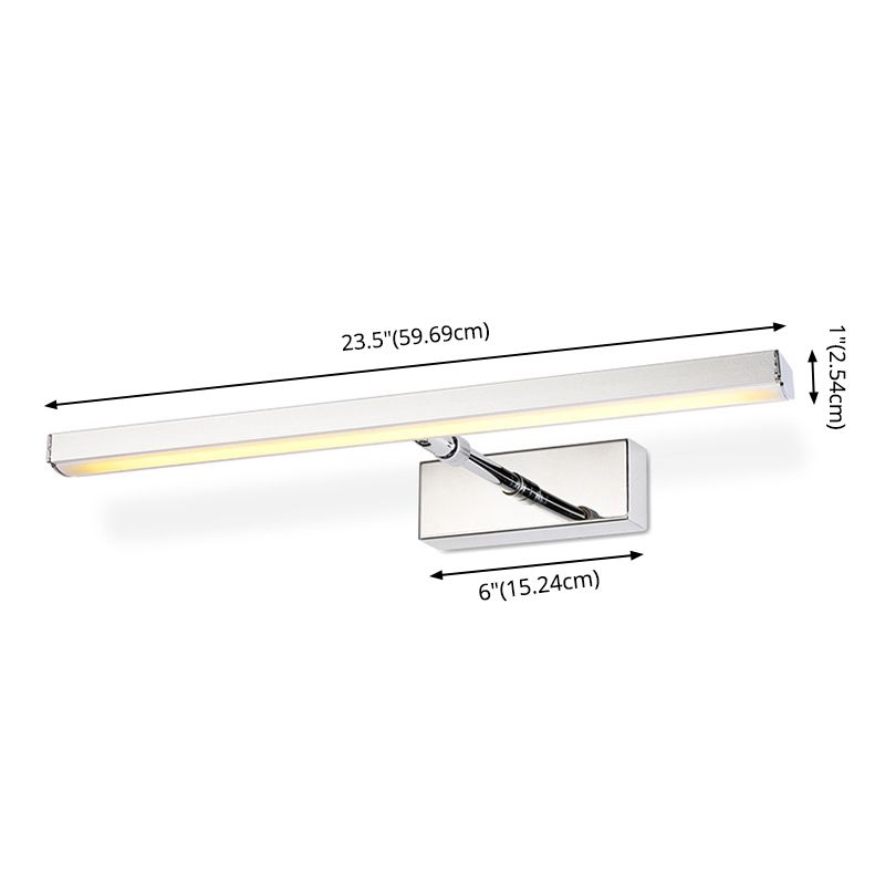 Linear Vanity Wall Lights Simplicity Acrylic Vanity Wall Sconce for Bathroom