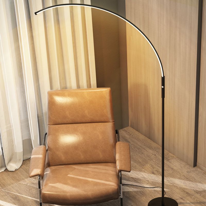 Accensione del pavimento a forma lineare in stile moderno 1 Light Light Light per camera da letto