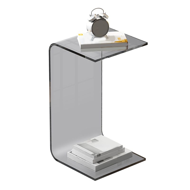 C-Shape Sofa Side Accent Table Plastic Contemporary Side Table