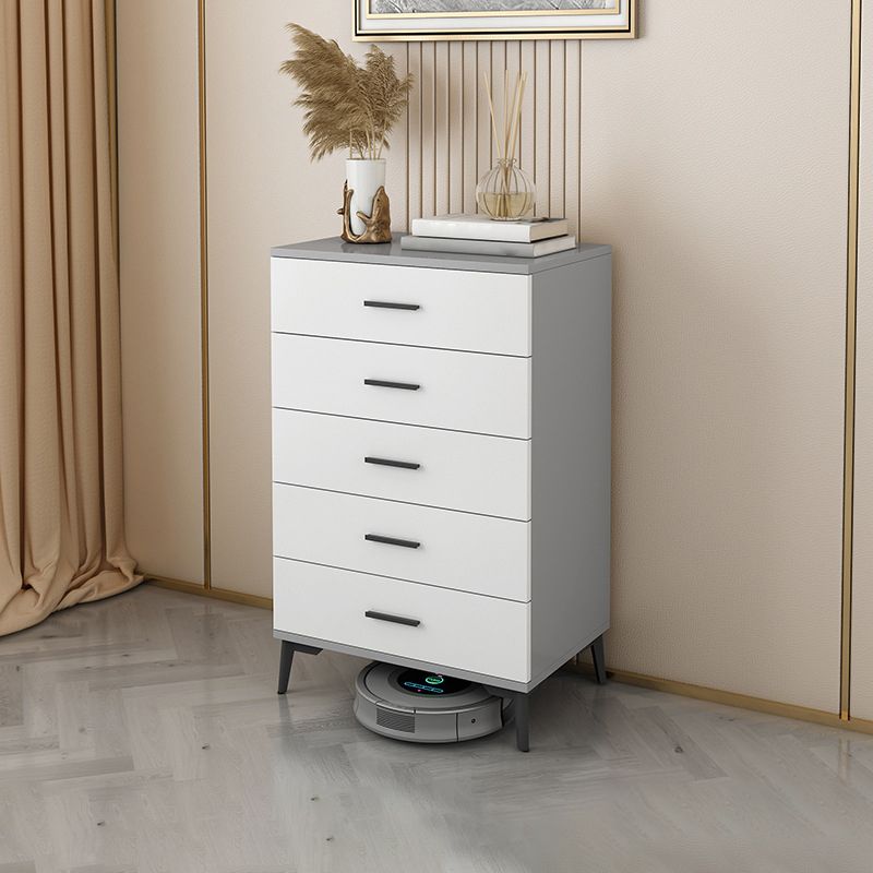 Modern Wooden Accent Cabinet with Black Straight Legs Storage Cabinet
