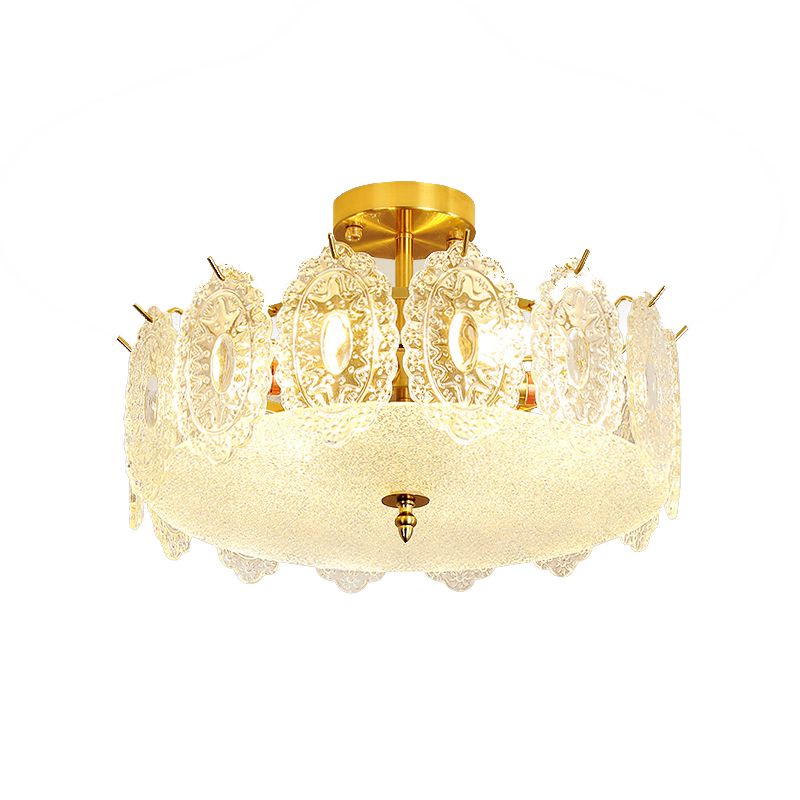 Contemporary Glass Ceiling Lamp Creative Flush Mount Light Fixture