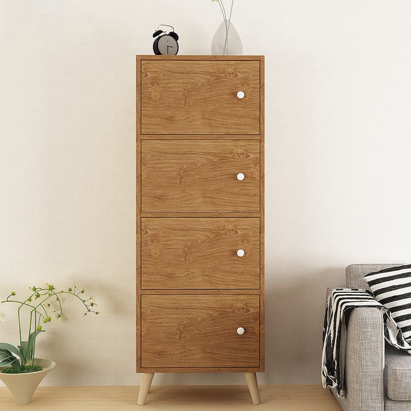 Contemporary  Rectangle Accent Cabinet 9.44" Wide Wooden Storage Cabinet