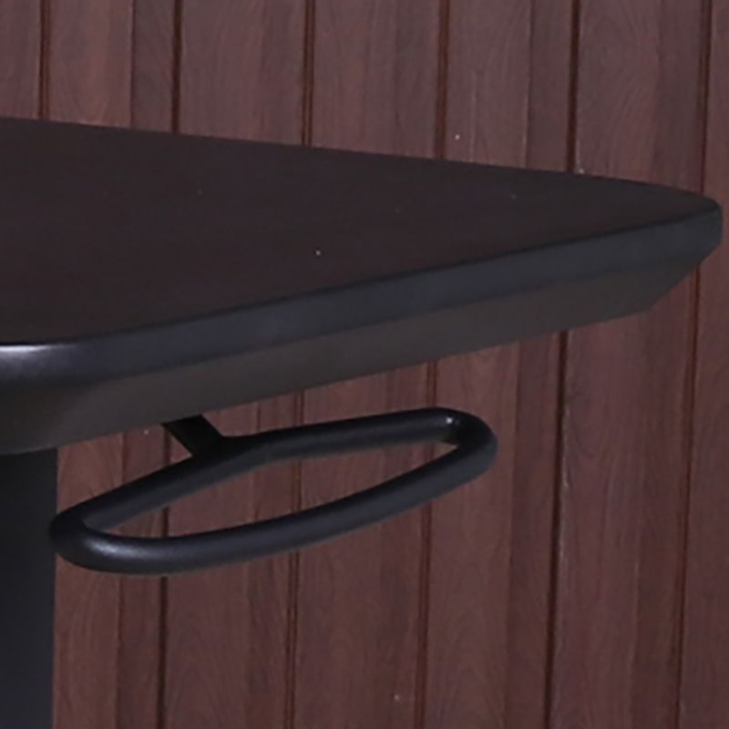 Industrial Metal Bar Table 23"x13" Rectangle Top Indoor Adjustable Height Bistro Table