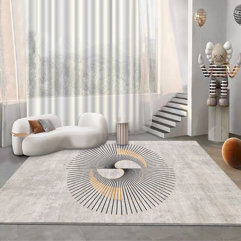 Modern woonkamer vloerkleed Prachtig wasbaar Wasbaar Truug Polyester Stain Resistant Area Tapijt