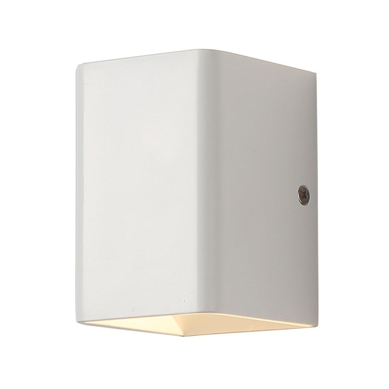 Modern Style Square Shape Wall Light Aluminum 2 Lights Sconces for Bedroom