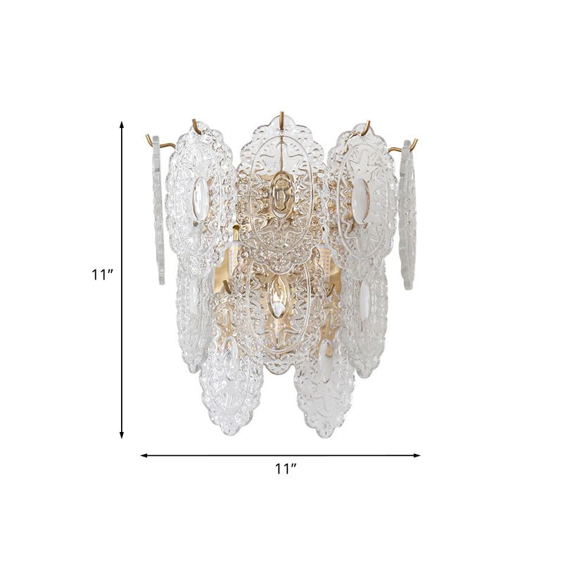 3 capas Panel LED LEULLA DE LA ILUMINACIÓN CON CLABLE CLABLE CLABLE Clear Talled 3 luces Lámpara de la esquina de la lámpara de pared