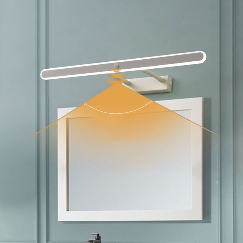 Modern Style Rectangular Vanity Wall Lights Metal 1 Light Vanity Mirror Lights