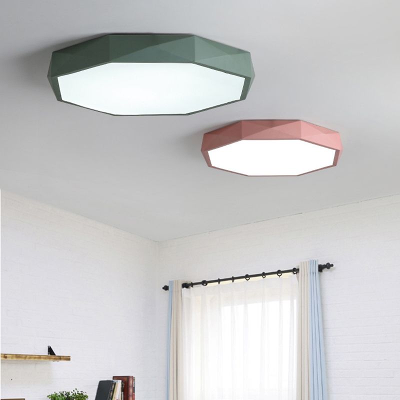 Modern Style Circle Shape Ceiling Light Metal 1 Light Ceiling Light for Restaurant