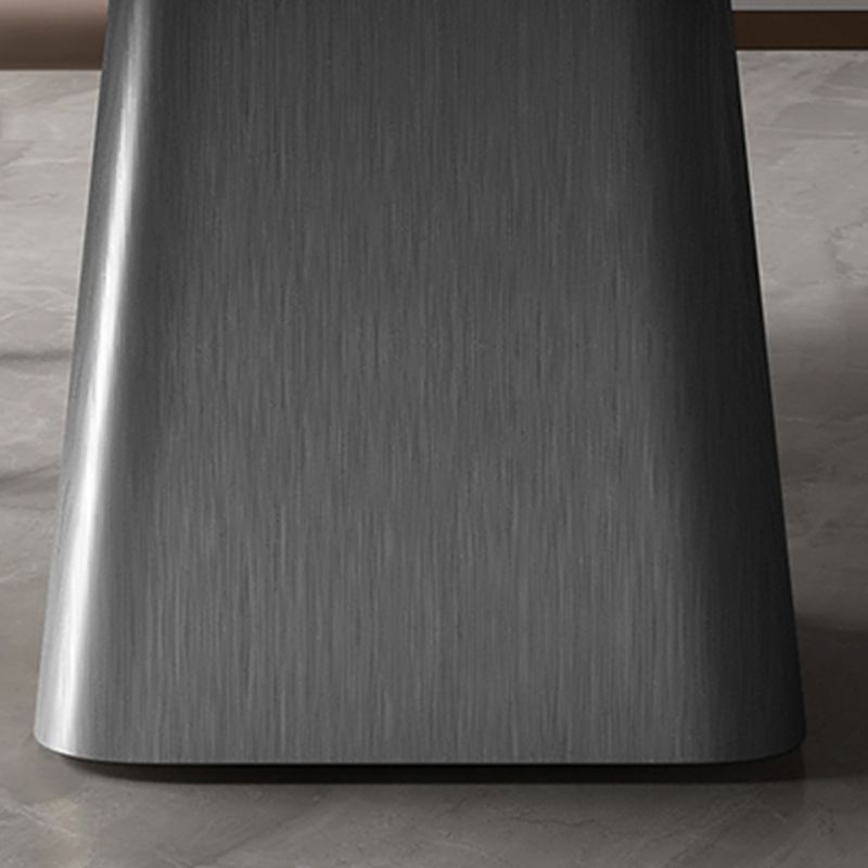 Modern Dining Rectangle Table Sintered Stone Table with Metal Leg for Home