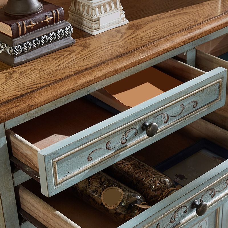 Coastal Storage Chest Dresser Solid Wood Dresser with 5/7 Drawers , 14.04 Inch W