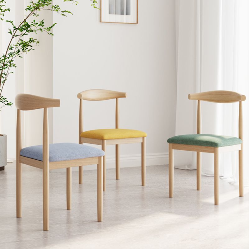 Contemporary Metal Chair Open Back Dining Side Chair for Dinning Room