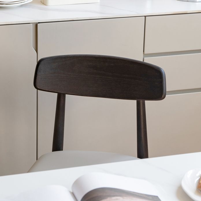 Contemporary Wood Open Back Armless Dining Chairs(Set of 1/2/4/6/8)