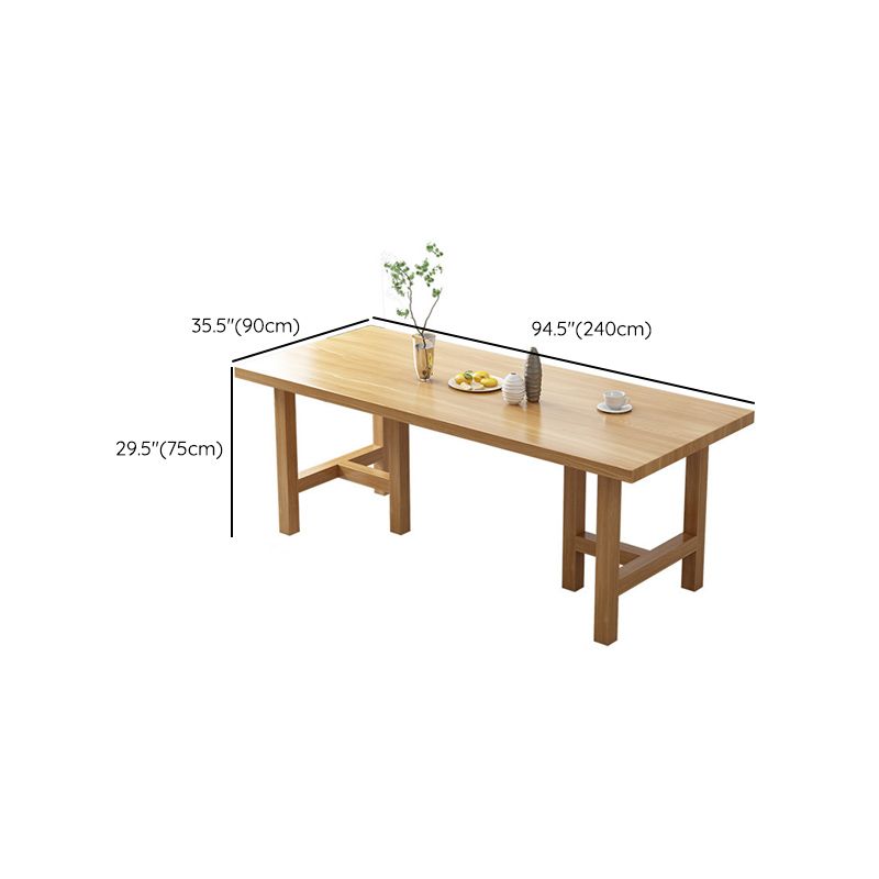 Modern 1/7 Pieces Dining Set Pine Wood Rectangle Dining Table for Dining Room