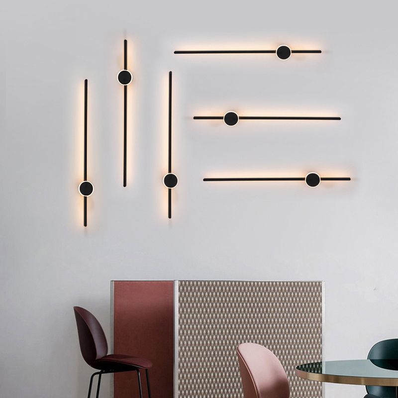 Modern Wall Light Fixture Metal 2 Light Wall Mounted Lighting for Living Room