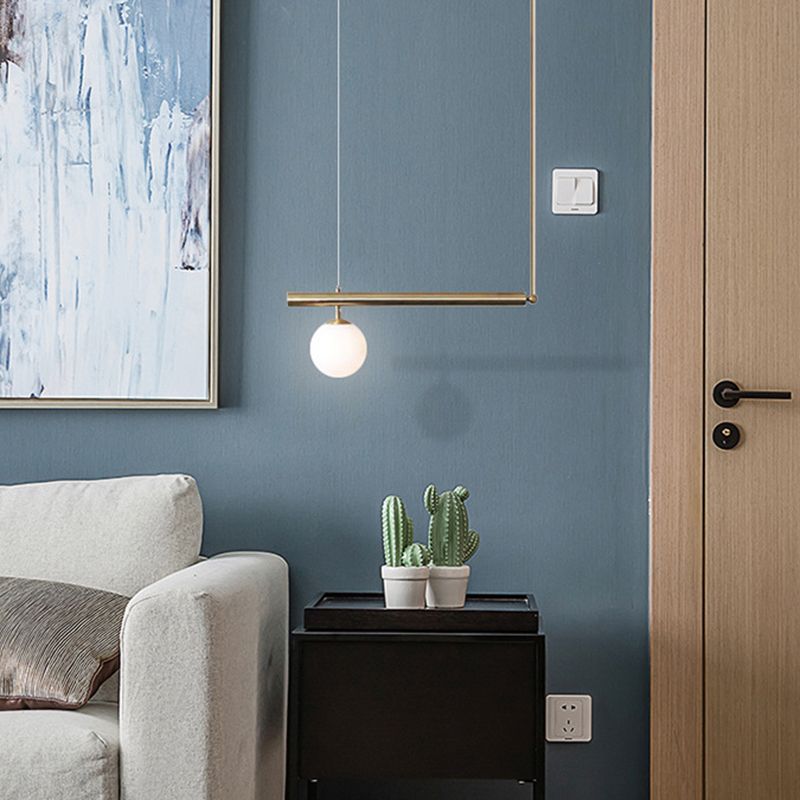 Modern Simplicity Pendant Lighting Globe Glass Island Lighting for Dining Room