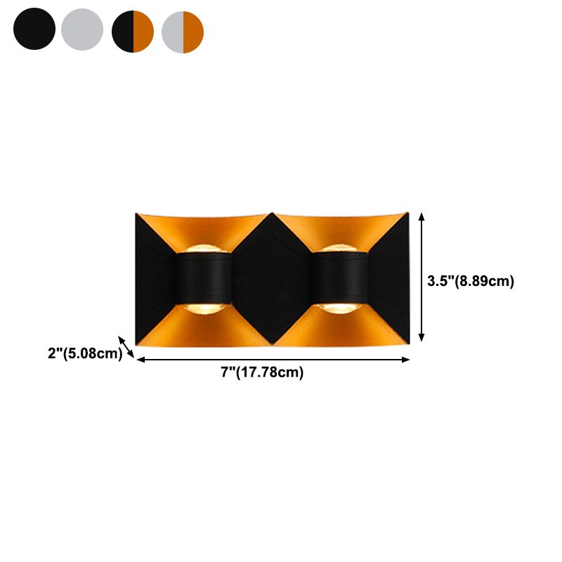 4 Lights Wall Mount Light Modern LED Wall Sconce Light with Acrylic Shade for Bedroom