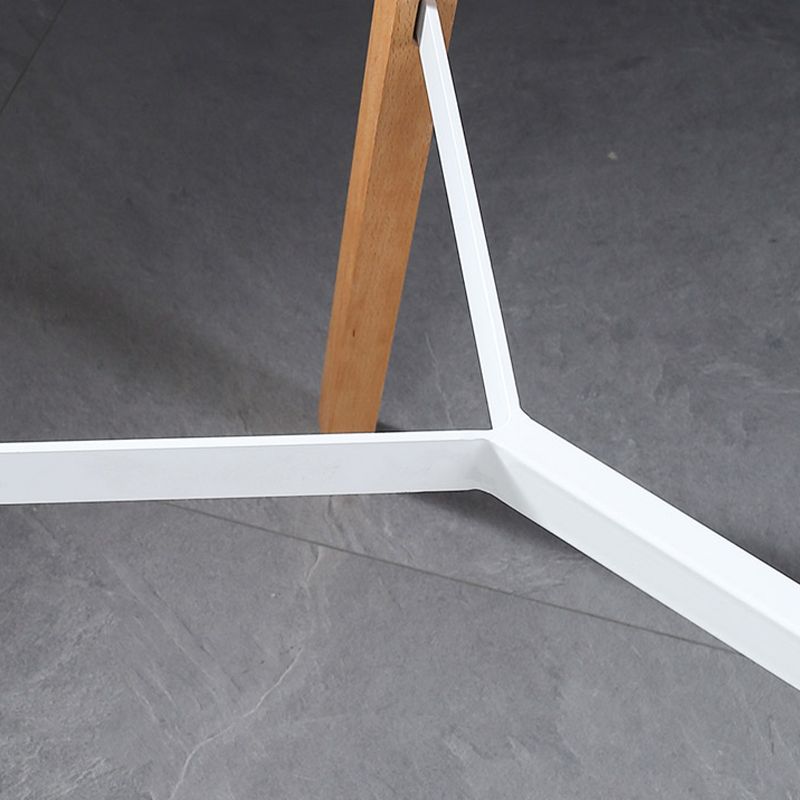 Modern Style Wooden Top Rectangle 4 Legs Bar Dining Table for Home