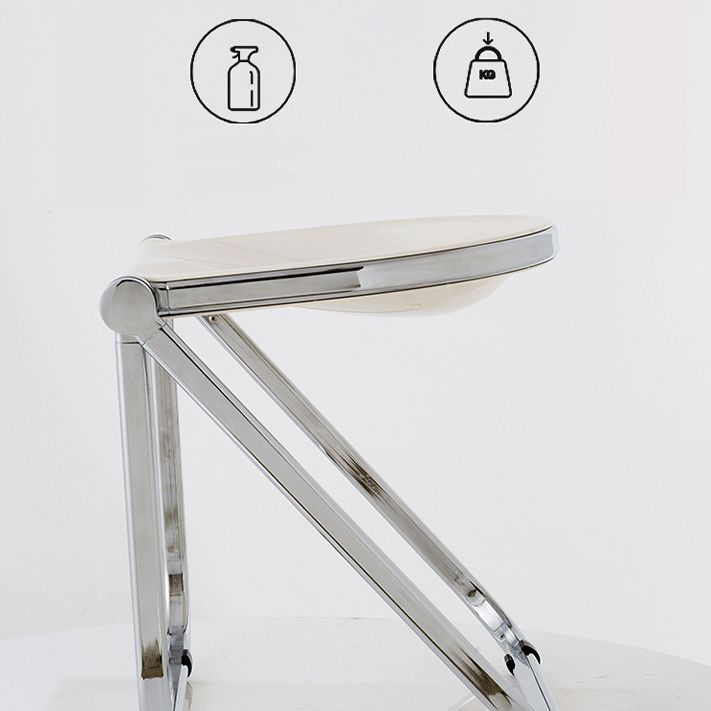 Modern Style Dining Chair Plastic Folding Side Chair for Dining Room