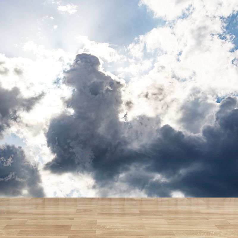 Sky View Mural Modern Stain Resistant Wall Art for Sitting Room, Made to Measure