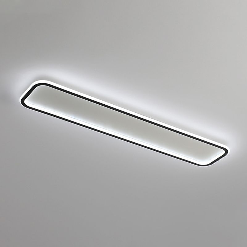 Metal Square Shape Flush Mount Light Modern Style 1 Light Flush Mount Light Fixtures