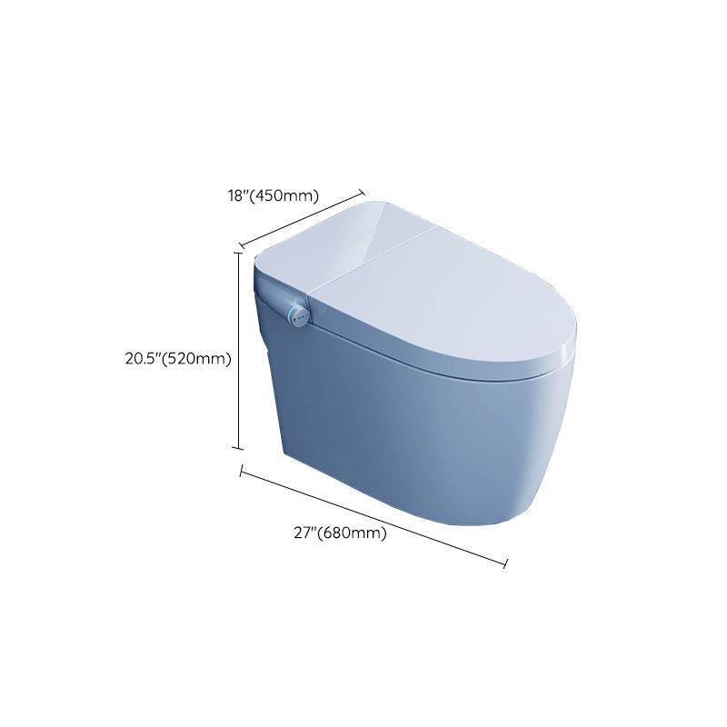 Elongated Floor Mount Bidet All-In-One Smart Bidet with Heated Seat