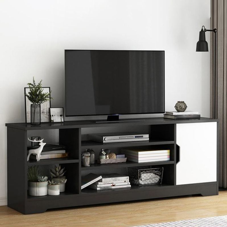 Scandinavian TV Media Stand Engineered Wood TV Stand Console