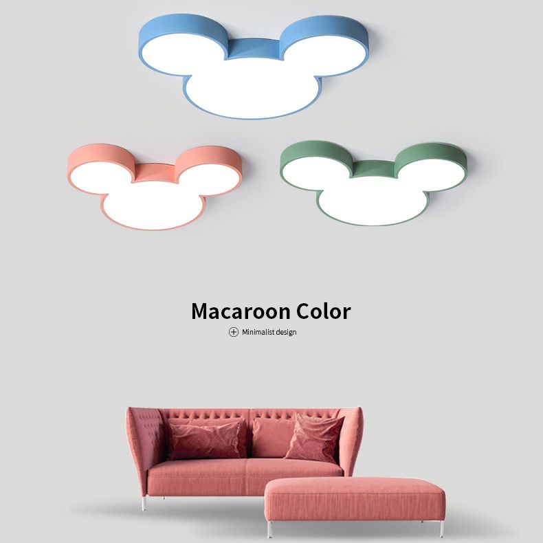 Cartoon Close To Ceiling Lighting Fixture Modern Acrylic LED Flush Mounted Ceiling Light