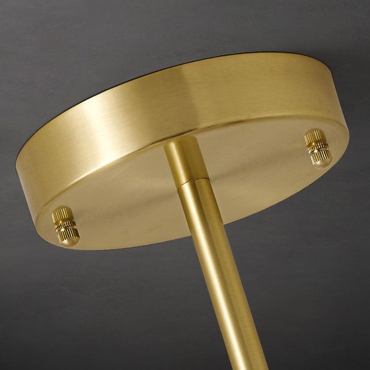 Contemporary Copper Pendant Light Global Hanging Light for Living Room