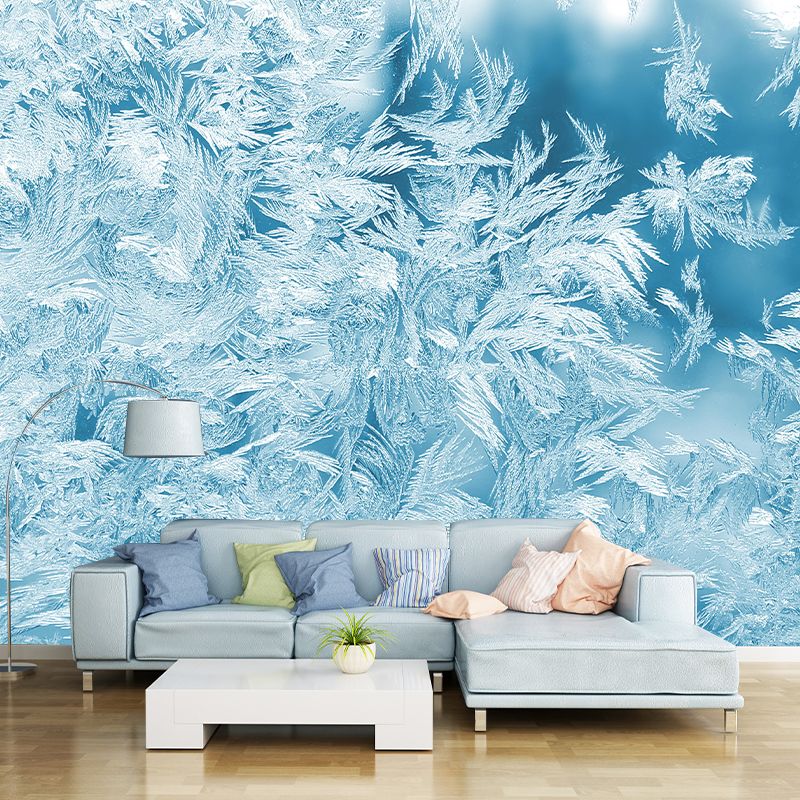 Soft Bird Feather Mural Wallpaper Mildew Resistant Wall Covering for Decoration