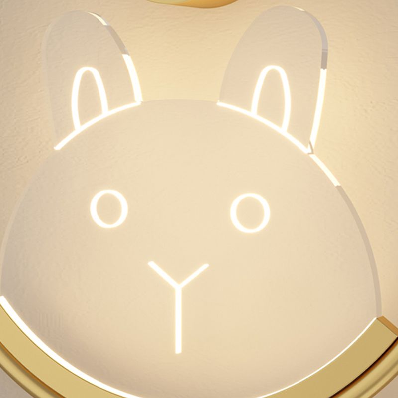 Stile per bambini a forma unica luci da parete in metallo lampade montate