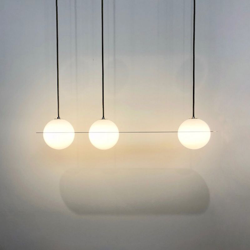 Globe Pendant Light Modern Kitchen Island Lighting Glass Island Light Fixture