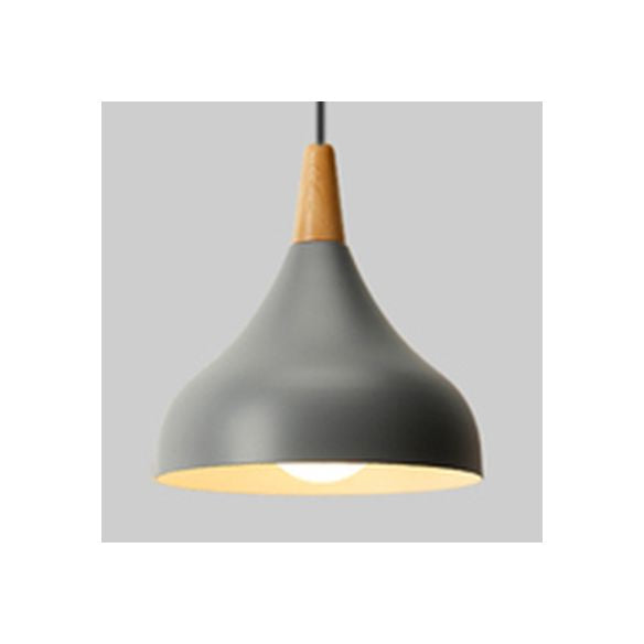 Metal Onion Ceiling Pendant Light Kindergarten One Light Macaron Loft Pendant Lamp