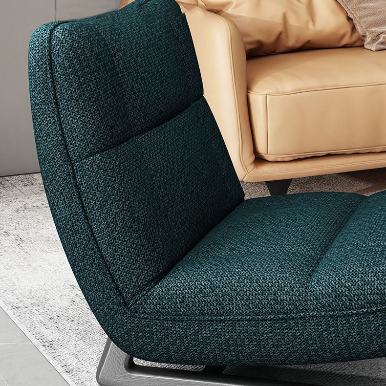 Fixed Back Sled Slipper Chair Solid Color Mid-century Modern Lounge Chair