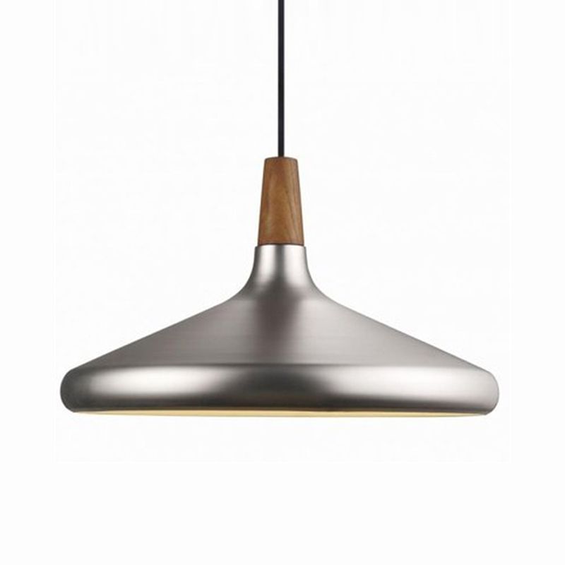 Cone Shade Ceiling Light Simplicity Metallic 1 Head Dining Room Pendant Light Fixture