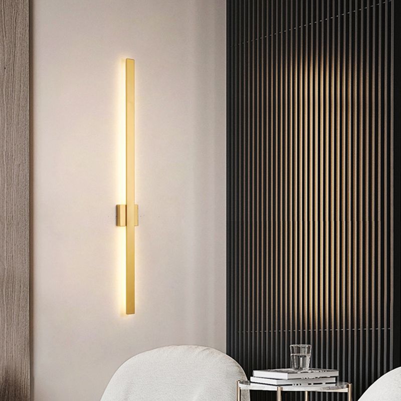 Sombra lineal luz de pared de metal moderno 1 iluminación de pared de pared