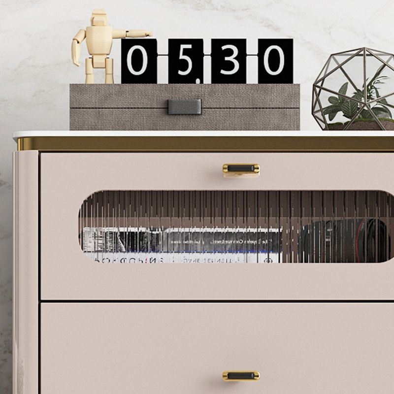 Glam Storage Chest Dresser Stone Storage Chest with 3/4/5 Drawers