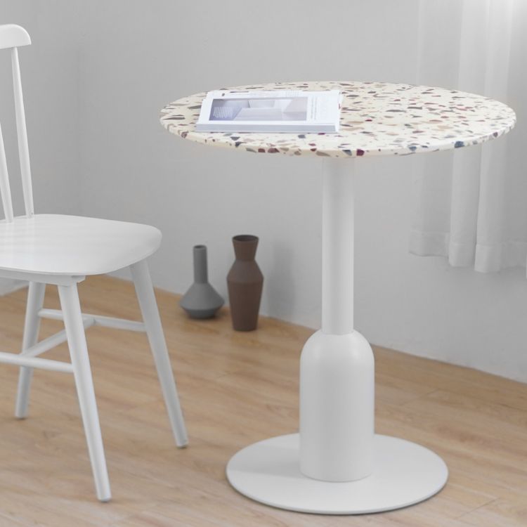 Metal Contemporary Dining Table Concrete Top Table for Dining Room