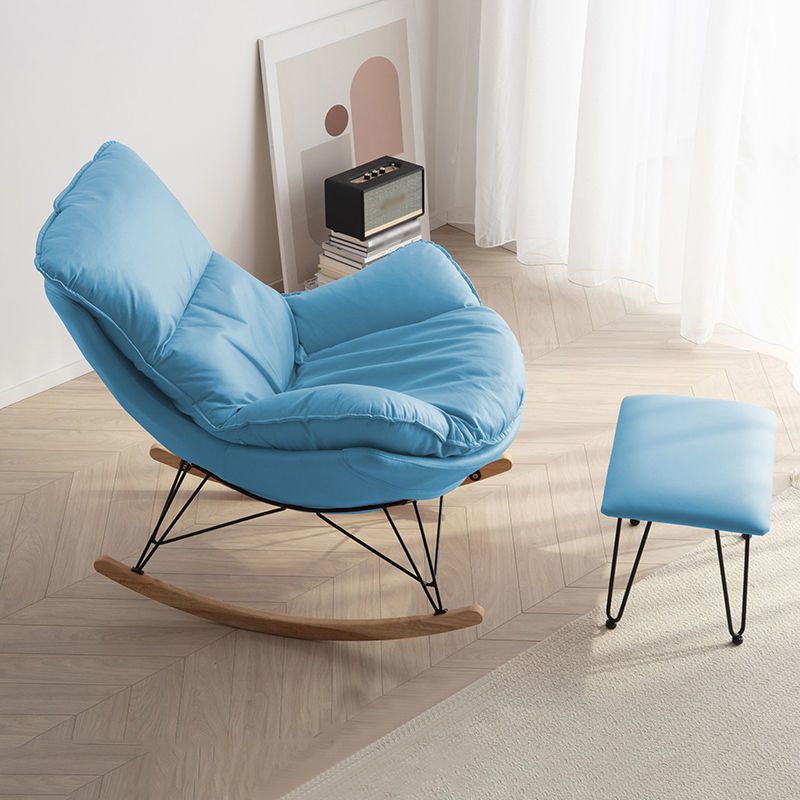 26.77" L x 37.40" W x 32.28" H Faux Leather Lounge Chair with Removable Cushions