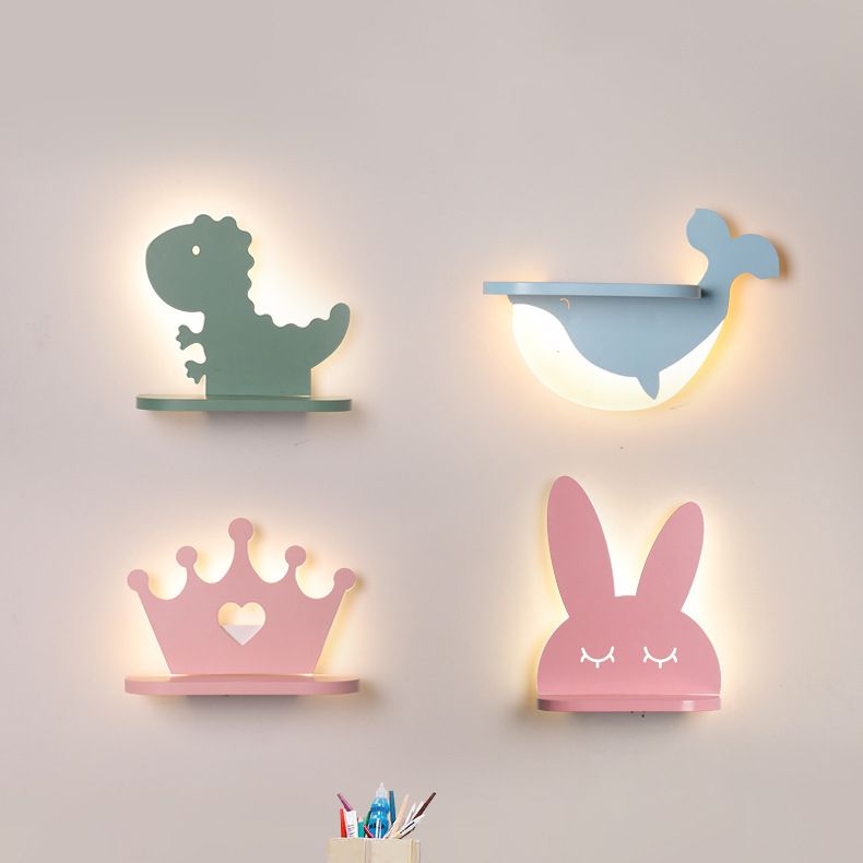 1 luminaire de luminaire luminaire créatif appliques en plastique de style macaron pour chambre à coucher