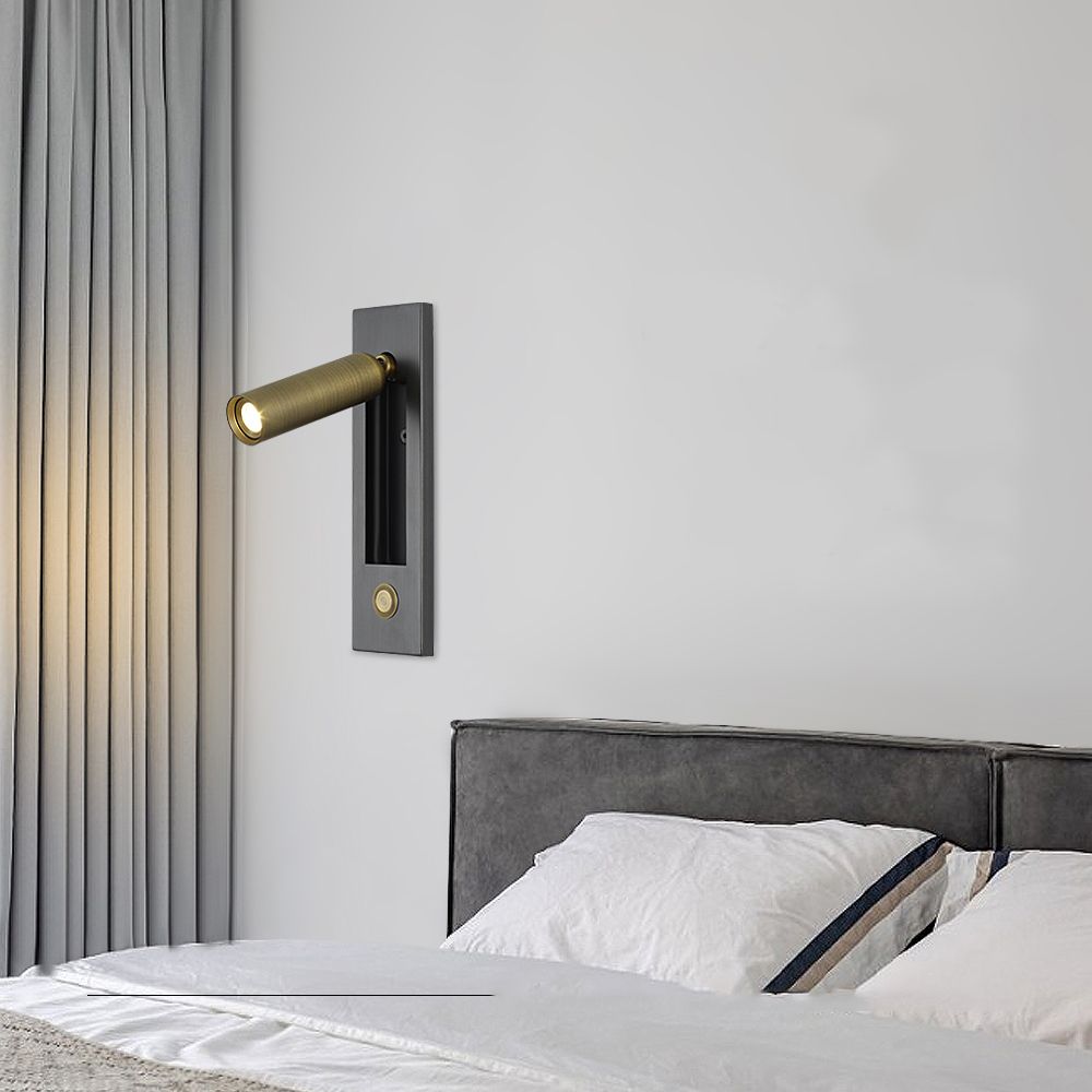 1 Light Unique Wall Sconce Modern Style Metal Wall Lighting for Reading