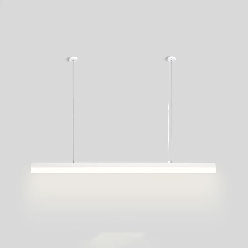 Moderne Aluminiuminselbeleuchtungskörper lineares 1-Licht-Restaurant-LED-Federungslampe