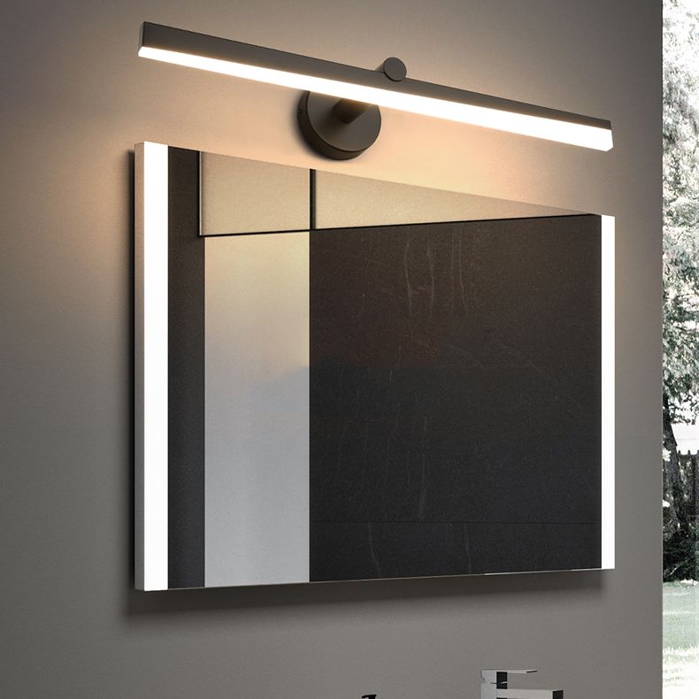 Minimalism 1-Light LED Wall Sconce Metal Linear Wall Mounted Light for Bathroom